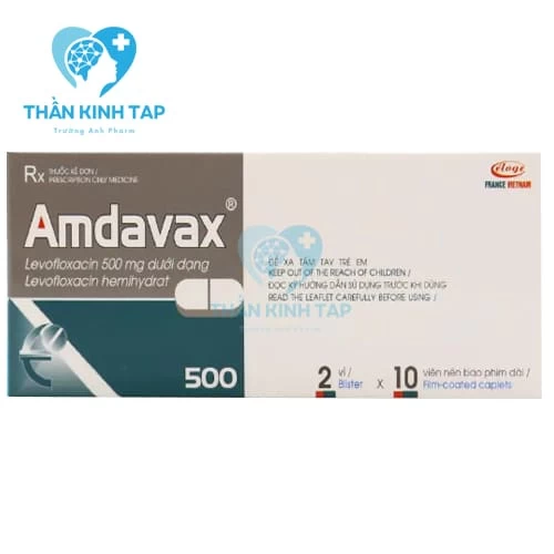 Amdavax 500 - Hộp 01 vỉ x 3 viên